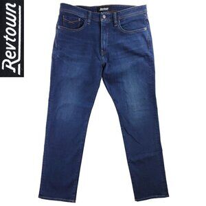 Revtown Decade Automatic Jeans Relaxed Straight Stretch Men "36x32" Actual 38x32